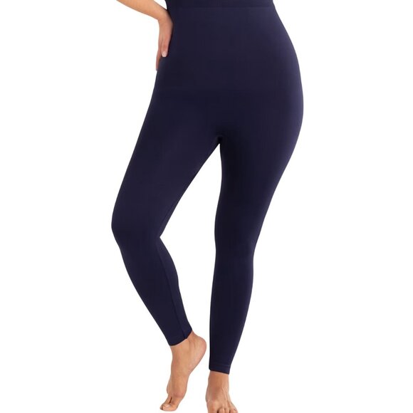 Shapermint Pants - Shapermint Empetua High Waisted Shaping Leggings Shapewear Navy Blue Sz LG 42075